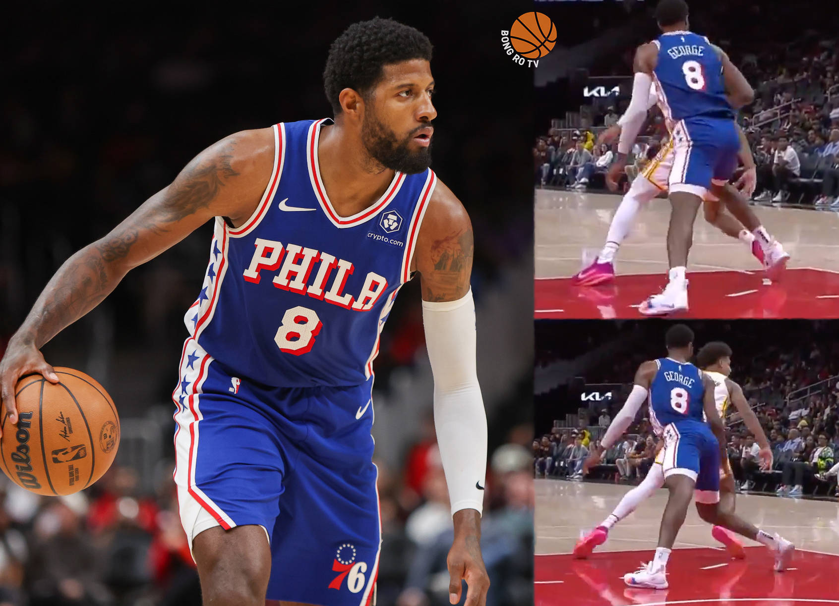 关于乔治多次抢断得手，率快船队夺得胜利的信息